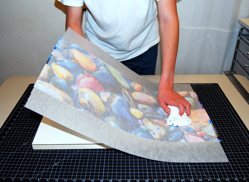 How To Mount an Acrylic Paper Painting onto Canvas: Step-by-step, real  time, with commentary! 